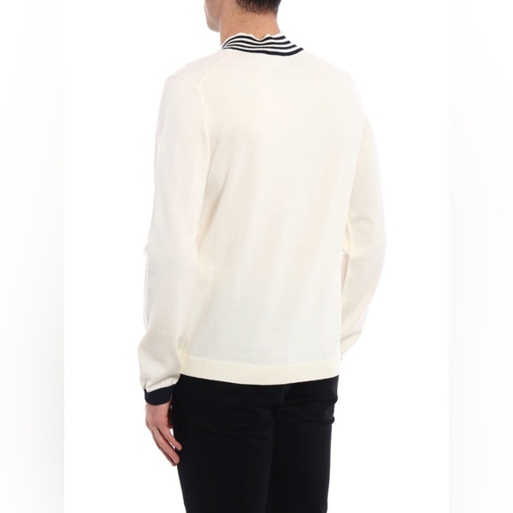 Authentic Gucci BEE Embroidery V-neck Knit Sweater - Picture 4 of 13